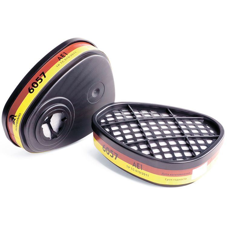 Фильтры от органических и кислых газов А1Е1 AVANGARD 6057 (цена за комплект из 2 шт.)