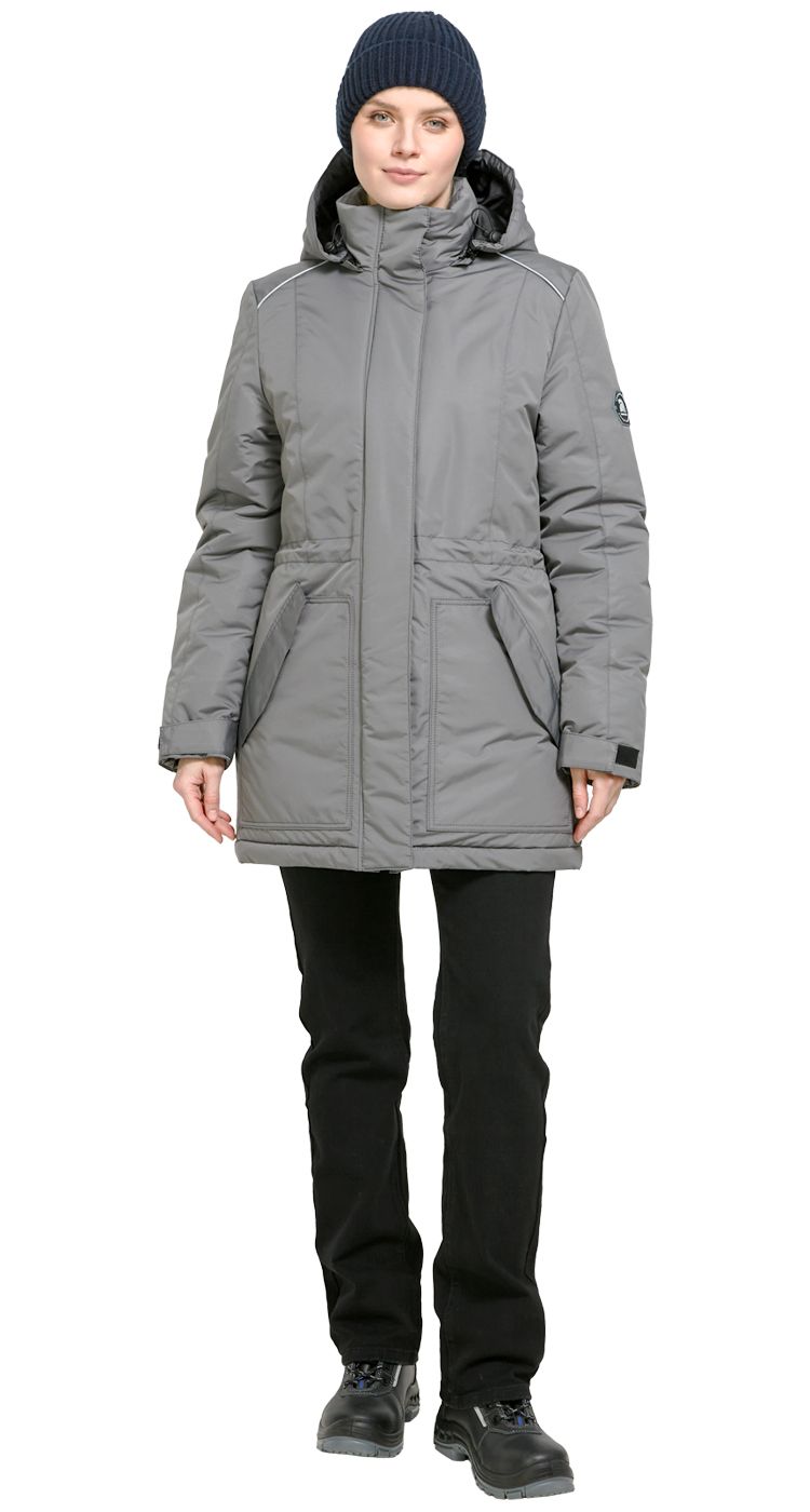 Куртка утепленная женская Альфа NEW серая