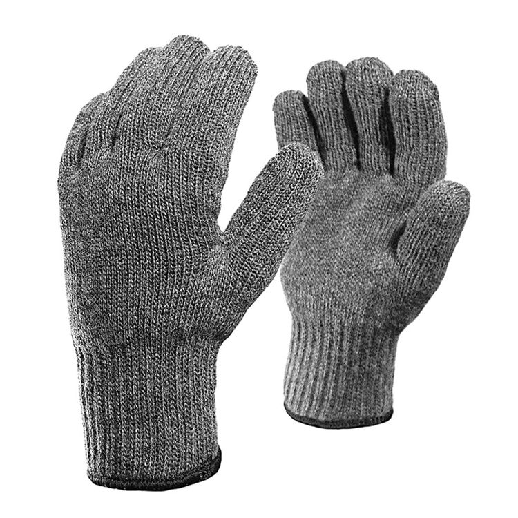 Перчатки шерстяные двойные с начесом