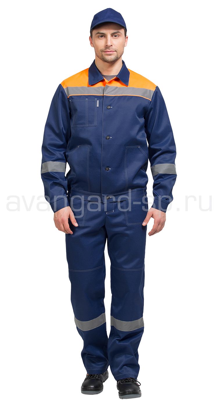 Костюм "Легион" New куртка+брюки, синий+оранж.