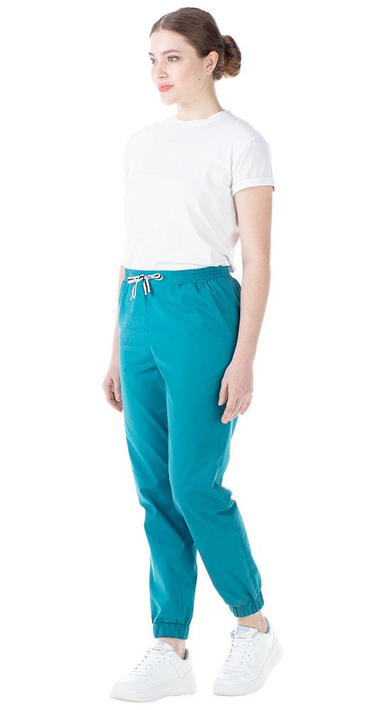 Брюки-джоггеры женские Лэйн морская волна